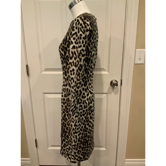 rag & bone Gray Brown Black "Short Leopard Dress" Silk Shift, Size 4, NWT! - Picture 5 of 10
